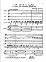 Sextet in C major op. 37 - Score + parts - DONHANYI - Partition
